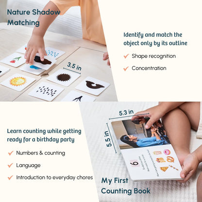 Curious Cub Montessori Learning Wooden Baby Toys | Box 11: 24+ Months| Montessori Toys for 2 Year Old|Child Development & Problem Solving Baby|Fine Motor Recognition Skills | Birthday Gift Boy Girl