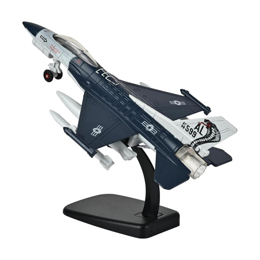 Toys Uncle Diecast Aeroplane Scale Model, (1:400 Fighter Aeroplane with Light and Sound (Type 5))