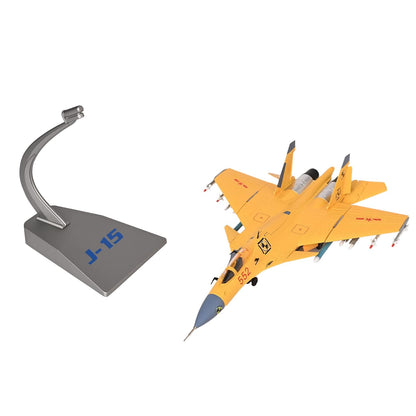 Toys uncle Kid Diecast Aeroplane Scale Model, (1:72 Fighter Plane Yellow)