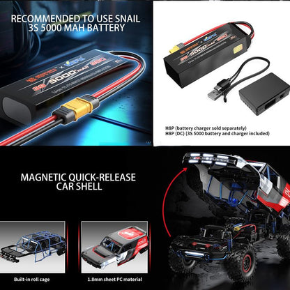 MJX Hyper Go H8P 1:8 Scale Ford Bronco Baja 1000 4WD Brushless RC Off-Road Crawler