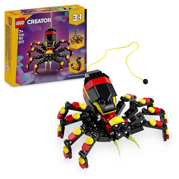 LEGO Creator 3in1 Wild Animals: Surprising Spider Toy Playset 31159