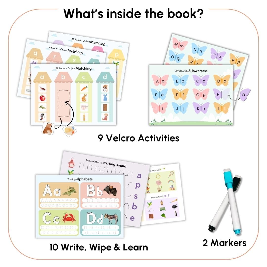 Curious Cub Montessori Busy Book | Toddler Busy Binder for 2-5 Years |Alphabet Books For Kids 2 Yrs|ABCD Book, Baby Quiet Book | 2 Yrs Kid Activity ... |Busy Binder for Toddlers (Math Busy Book)
