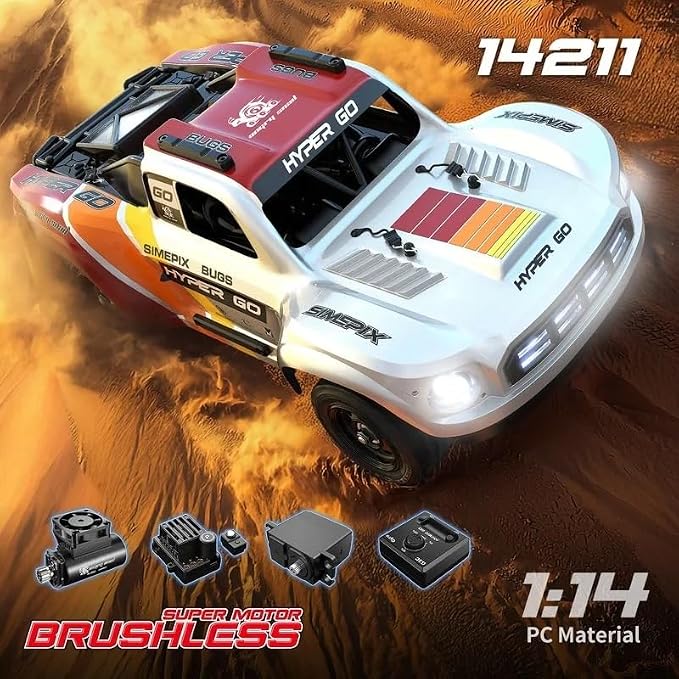 MJX Hyper Go 14211 1:14 Brushless 4WD RC Short Course Truck – 70 km/h