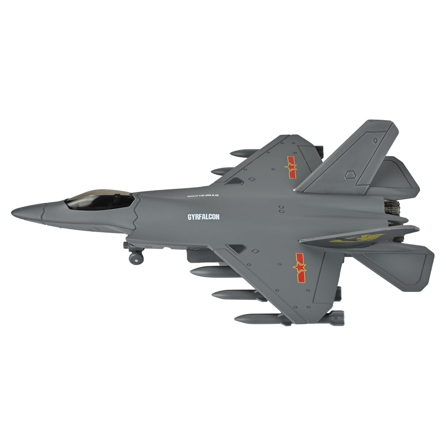 Toys Uncle Diecast Aeroplane Scale Model, (1:400 Fighter Aeroplane with Light and Sound (Type 19))