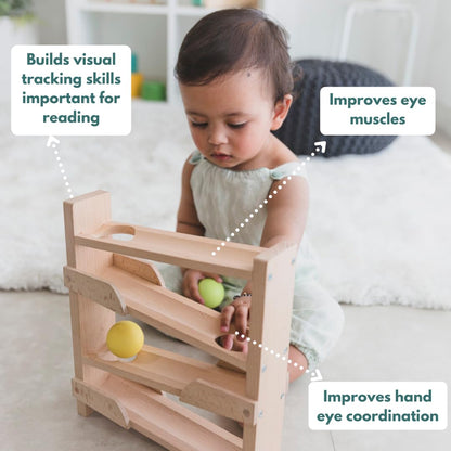 Curious Cub Montessori Wooden Toys for 1 Year Old Baby, Box 6 | 11+ months, shape sorter, sensory & fine motor skills, 1st birthday gift boy girl
