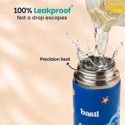 Basil HydraRush 600ml Insulated Stainless Steel Bottle – Wide Mouth Carry Handle