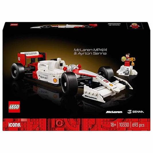 LEGO Icons McLaren MP4/4 & Ayrton Senna Model Car for Adults 10330