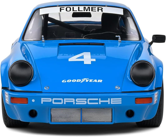 Solido 1:18 Porsche 911 IROC Blue 4 Follmer IROC Riverside 1974