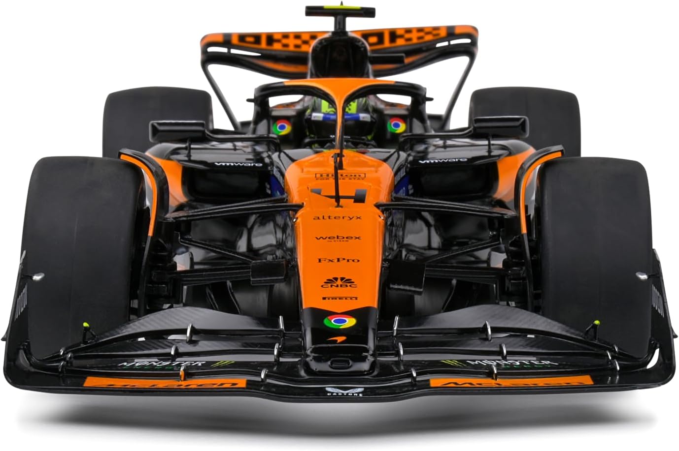 Solido 1:18 Model Car - McLaren F1 Team MCL38 Lando Norris Miami GP 2024 Formula 1 Racing Car