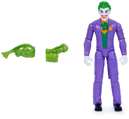 DC Comics, Batman and Robin vs The Joker and King Shark, 10 cm Action Figures