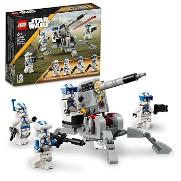 LEGO Star Wars 501St Clone Troopers Battle Pack 75345 Building Toy Set (119 Pcs), Multi Color