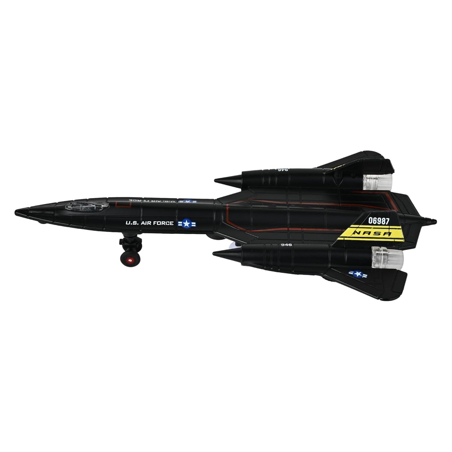 Toys Uncle Diecast Aeroplane Scale Model, (1:400 Fighter Aeroplane with Light and Sound (Type 18))