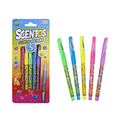 Scentos Scented Non-Toxic Neon Gel Pens (PACK OF 12)