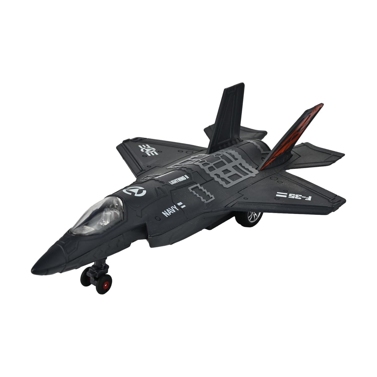 Toys Uncle Diecast Aeroplane Scale Model, (1:400 Fighter Aeroplane with Light and Sound (Type 6))