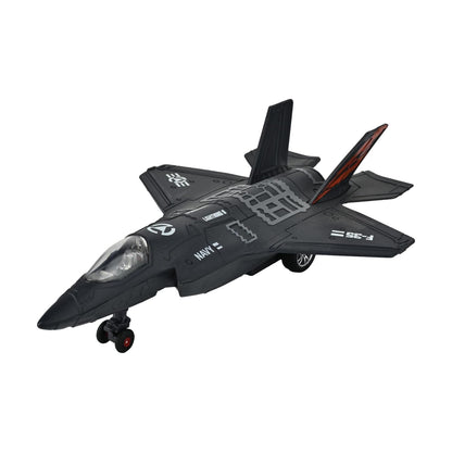 Toys Uncle Diecast Aeroplane Scale Model, (1:400 Fighter Aeroplane with Light and Sound (Type 6))