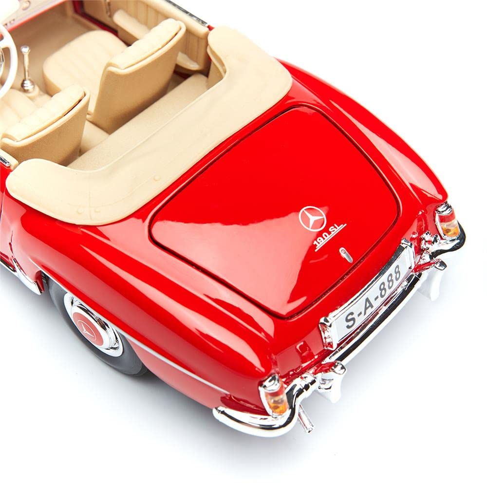 Maisto 1/18 1955 Mercedes-Benz 190SL Diecast Vehicle Red