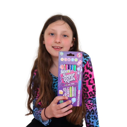 SUGAR RUSH 5 NEON GEL PENS (PACK OF 12)