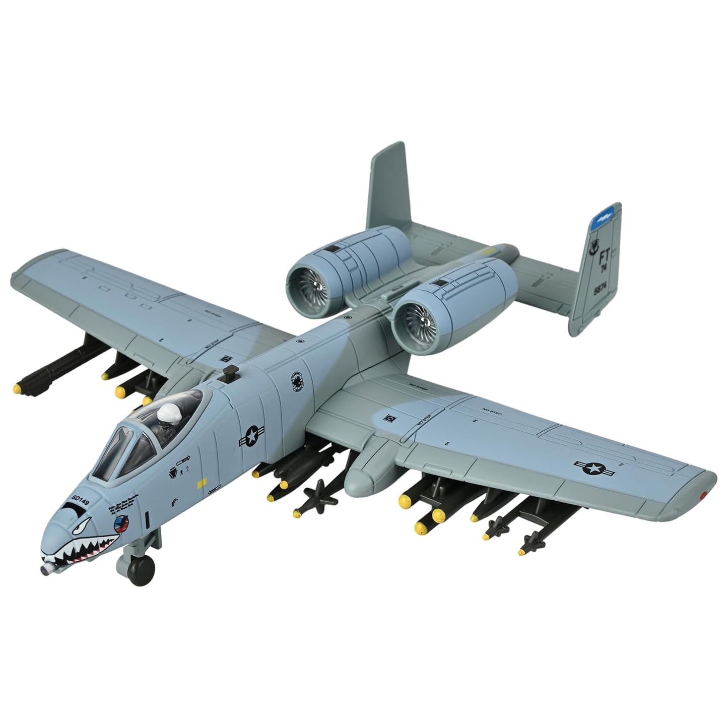 Toys Uncle Diecast Aeroplane Scale Model, (1:400 Fighter Aeroplane with Light and Sound (Type 20))