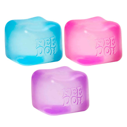 Schylling NeeDoh Nice Cube -Sensory Squeeze Toy with Super Solid Squish - 2.25" Cube ( RANDOM COLOR )
