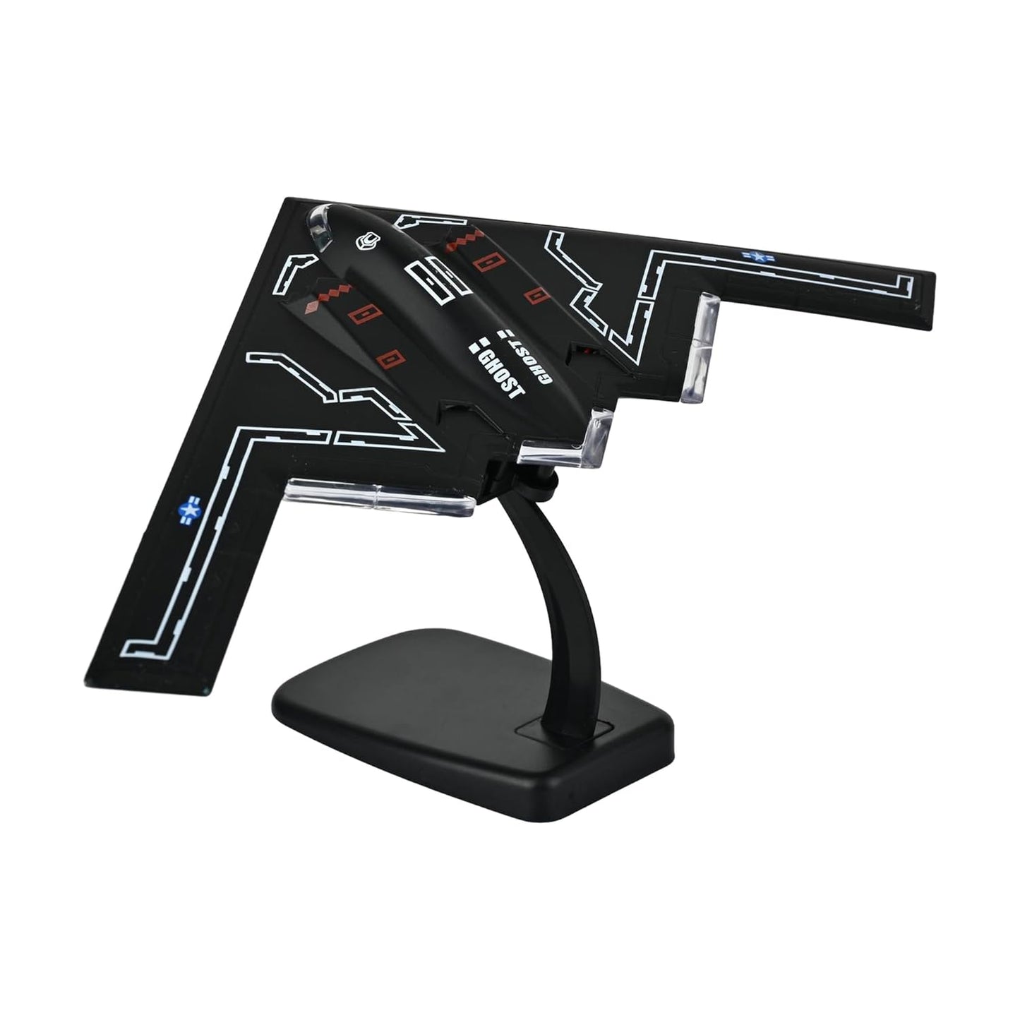 Toys Uncle Diecast Aeroplane Scale Model, (1:400 Fighter Aeroplane with Light and Sound (Type 7)