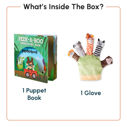 Curious Cub Peek-A-Boo Finger Puppet Book | Peekaboo Books for Babies | Finger Puppets for Kids | Baby Books 6-18 Months | Early Learning Gift for Boy & Girl | Peek A Boo Kids Story Book