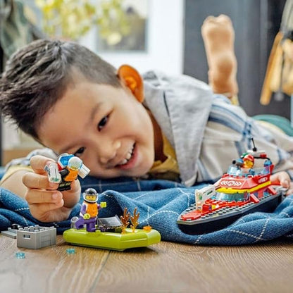 LEGO City Fire Rescue Boat 60373