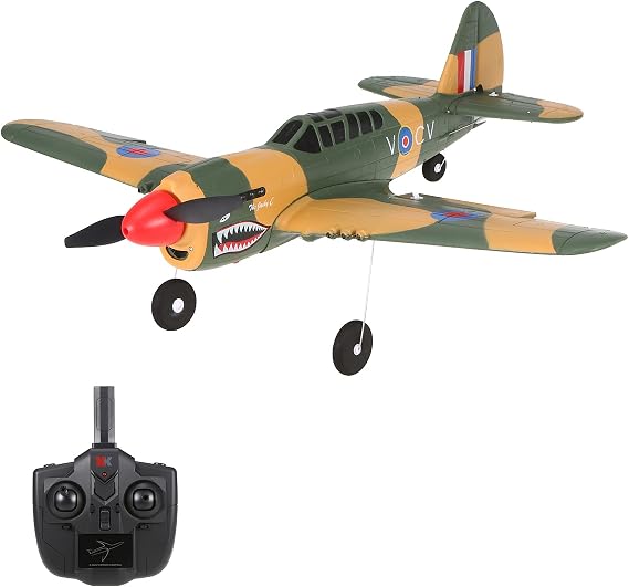 GoolRC RC Plane, WLtoys XK A220-P40 Remote Control Airplane, 2.4Ghz 4 Channel RC Aircraft Fighter with 6 Axis Gyro, 3D/6G Mode, Easy & Ready to Fly for Adults and Beginners