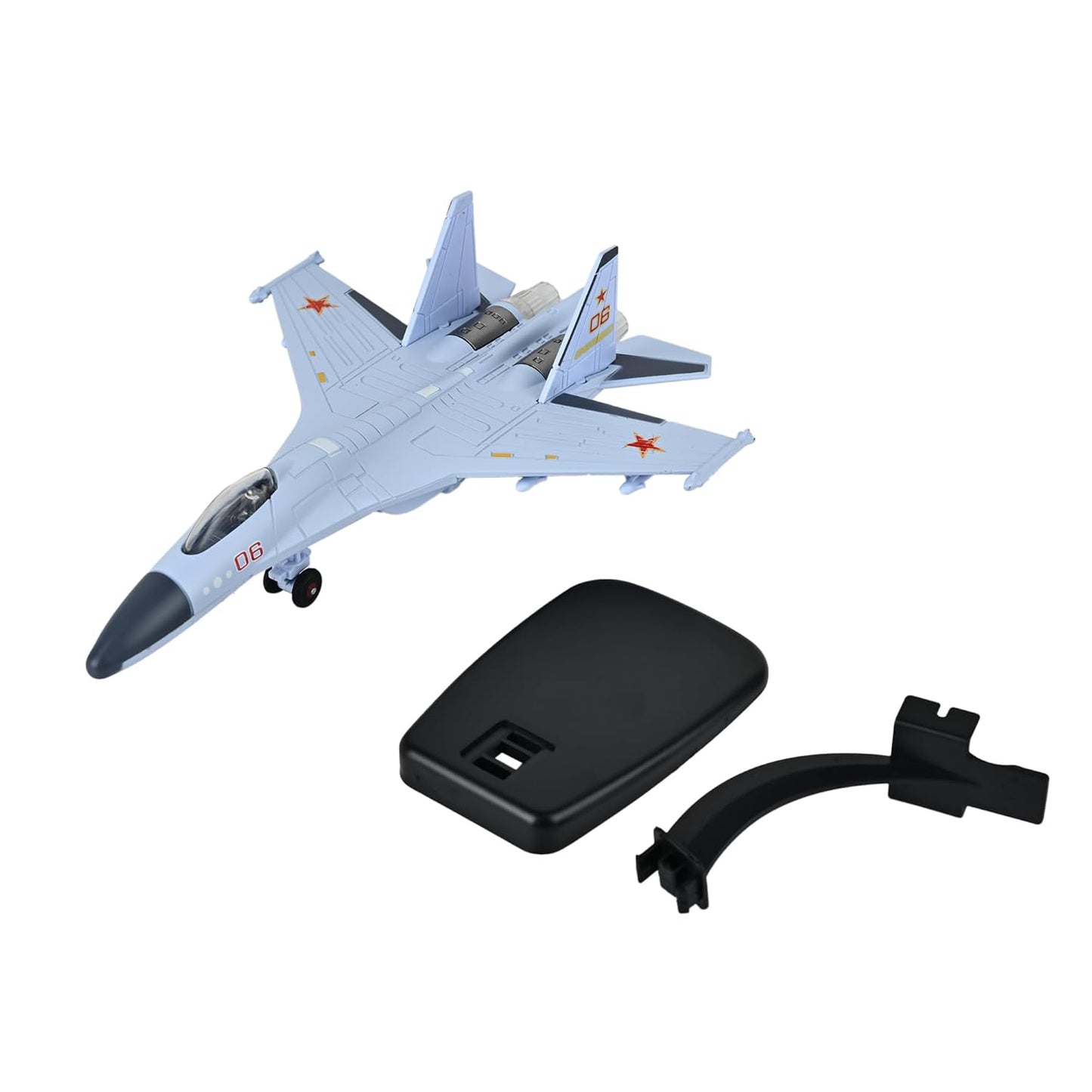 Toys Uncle Diecast Aeroplane Scale Model, (1:400 Fighter Aeroplane with Light and Sound (Type 1))
