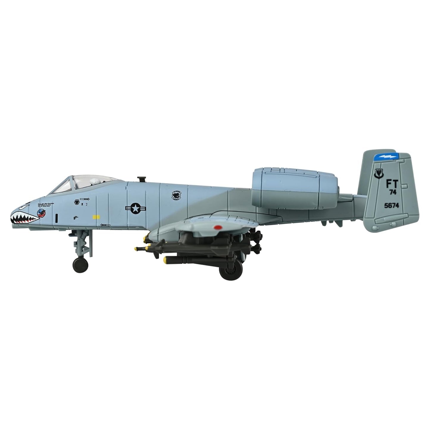 Toys Uncle Diecast Aeroplane Scale Model, (1:400 Fighter Aeroplane with Light and Sound (Type 20))