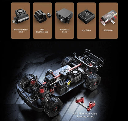Mjx Hyper Go 14211 Rc Truck 4x4 Rc Brushless Rc Truck Electric Powered RC Car Brushless Motor and Esc, Rc Cars for Adults,1/14 4wd High Speed Rc Cars Drift for Adults