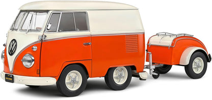 Solido 1:18 Kool Kombi Orange & White 1950