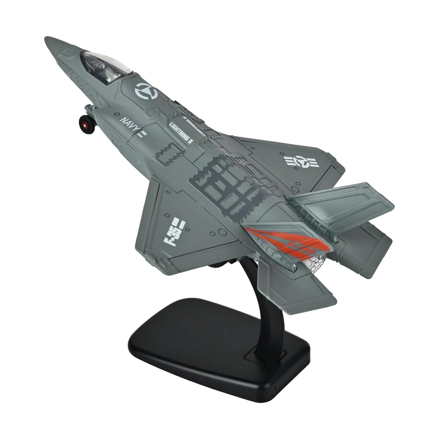 Toys Uncle Diecast Aeroplane Scale Model, (1:400 Fighter Aeroplane with Light and Sound (Type 2))
