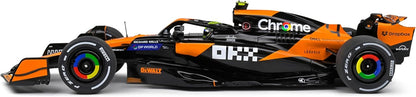 Solido 1:18 Model Car - McLaren F1 Team MCL38 Lando Norris Miami GP 2024 Formula 1 Racing Car