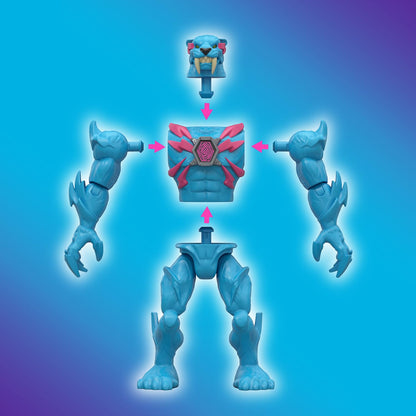 MRBEAST LAB Hybrids Single Pack, Mix & Match Millions of Combinations to Create The Ultimate Beast and Reveal Individual Beast Parts to Create 1 of 10 4" Hybrid Figures, 30+ to Collect
