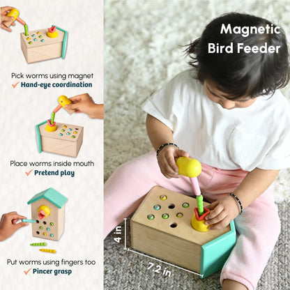 Curious Cub Montessori Learning Wooden Baby Toys| Box 8: 16+ Months | Montessori Toys for 1 Year Old |Fine Motor Skills, Hand-Eye Coordination |Early Child Development |Infant Baby Birthday Gifts