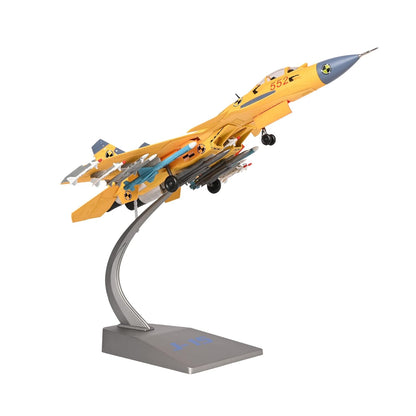 Toys uncle Kid Diecast Aeroplane Scale Model, (1:72 Fighter Plane Yellow)