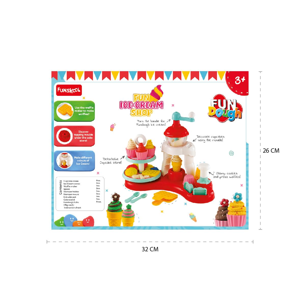 Fun Ice Cream Shop, Play Set for Kid (PACK OF 6)