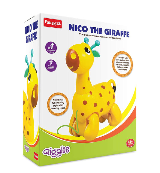 Giggles Pull Along Nico The Giraffe, Activity & Learning Toys (PACK OF 6)