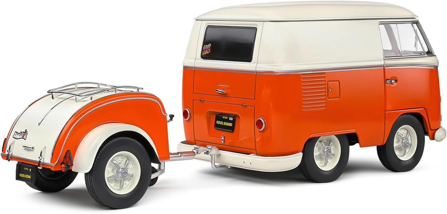 Solido 1:18 Kool Kombi Orange & White 1950