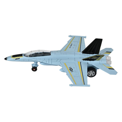 Toys Uncle Diecast Aeroplane Scale Model, (1:400 Fighter Aeroplane with Light and Sound (Type 8))