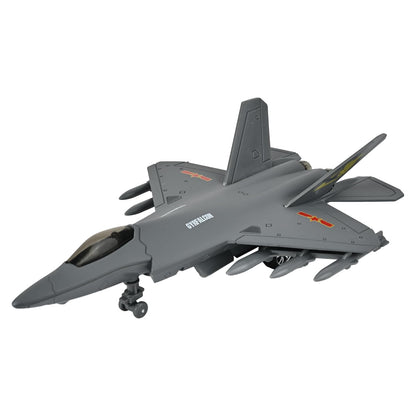 Toys Uncle Diecast Aeroplane Scale Model, (1:400 Fighter Aeroplane with Light and Sound (Type 19))