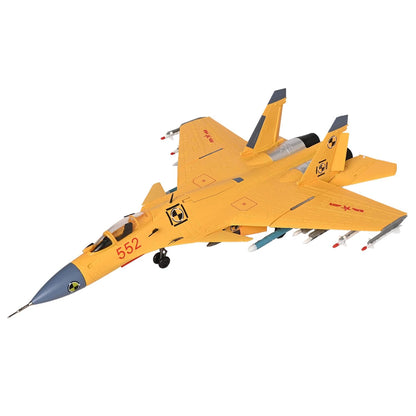 Toys uncle Kid Diecast Aeroplane Scale Model, (1:72 Fighter Plane Yellow)