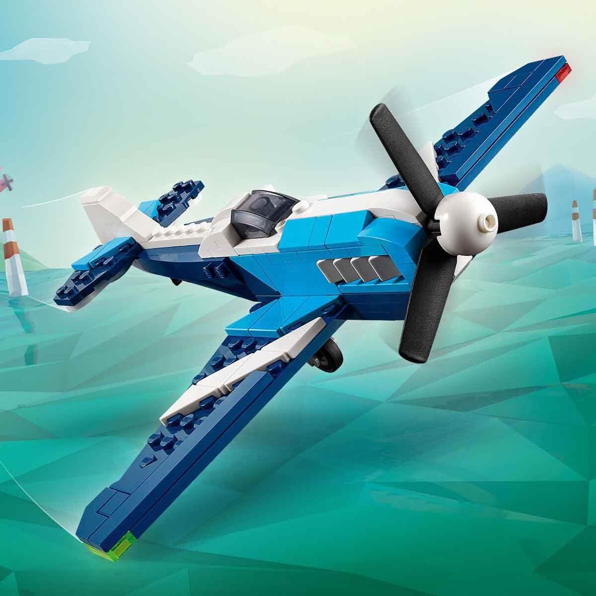 LEGO Creator 3in1 Aircraft: Race Plane Toy Vehicle Playset 31160 Building Blocks Toys for 7+ Gift for Boys and Girls