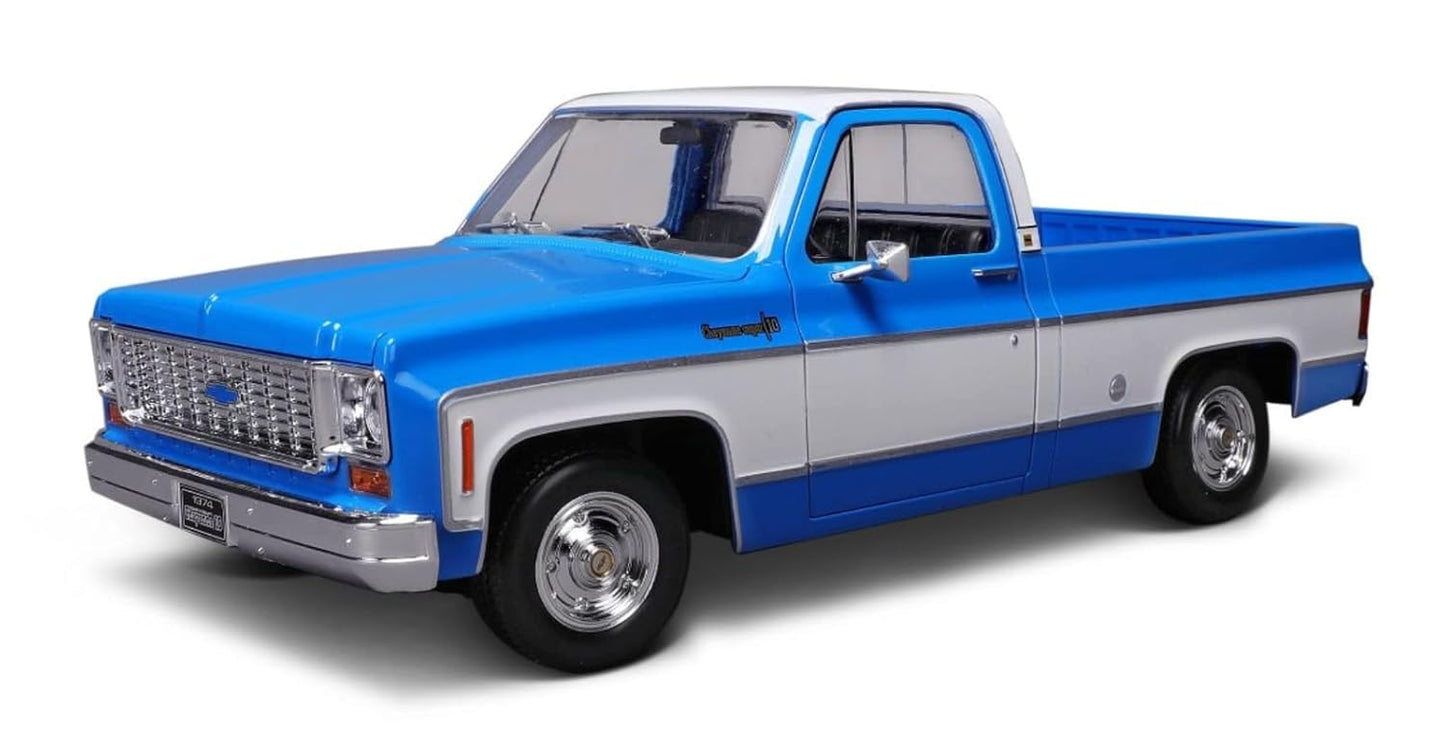 Maisto-1/18 Chevrolet C10 Cheyenne Super 1974 (Blue)