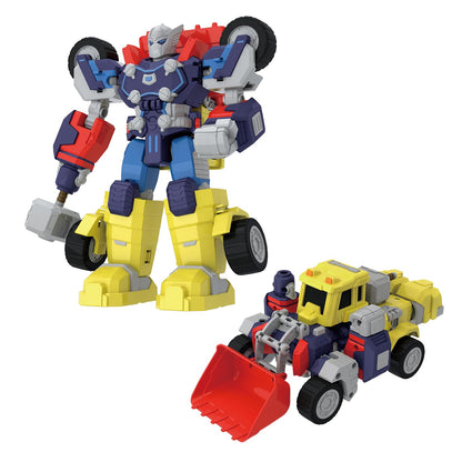 Marvel Thor Transforming Mech Suit Construction Truck | Avengers Superhero Action Figure Toy by Comiclyfe | Fully Articulated ABS + PV Collectible | Super Heroes Robot Toy for Kids (Multicolor)