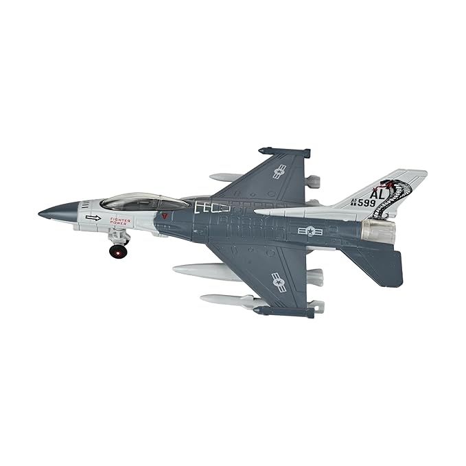 Toys Uncle Diecast Aeroplane Scale Model, (1:400 Fighter Aeroplane with Light and Sound (Type 17))