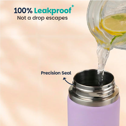 Basil HydraRush 600ml Insulated Stainless Steel Bottle – Wide Mouth with Carry Handle