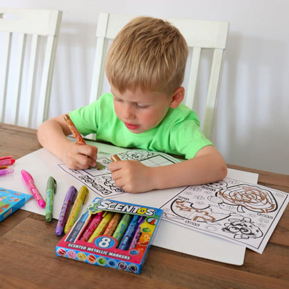 Scentos Scented Metallic Markers/Sketch Pens (PACK OF 12)