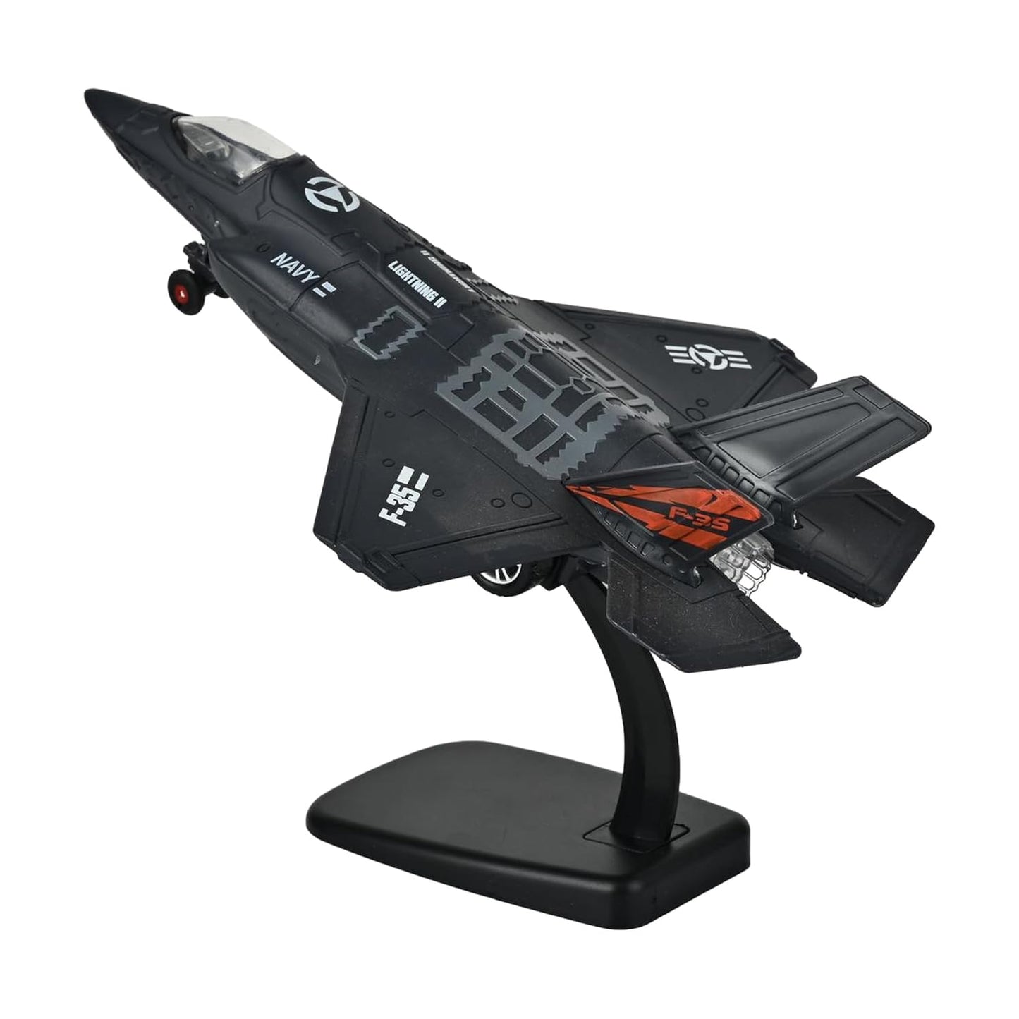 Toys Uncle Diecast Aeroplane Scale Model, (1:400 Fighter Aeroplane with Light and Sound (Type 6))
