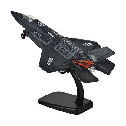 Toys Uncle Diecast Aeroplane Scale Model, (1:400 Fighter Aeroplane with Light and Sound (Type 6))